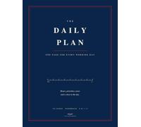 The Daily Plan: The Undated Daily Planner That Gives Your Day a Shape: Hourly Schedule 9 to 5, Four Daily Priorities, Notes and an End of Day Review. ... Designed 192 Page Paperback in Navy and Red.