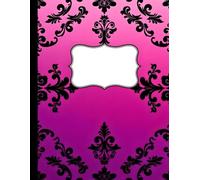 The Damask Journal - Volume 9: Rosé Bloom: A 150-Page Lined Notebook with Ombre Elegance & Black Damask Design