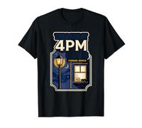 The Dark At 4pm Club Mamá Papá Entusiasta Gato Amante Humor Camiseta gráfica económica