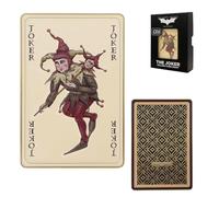 The Dark Knight Trilogy Joker Calling Card Ingot - Edición limitada oficial coleccionable, numerada individualmente, esmalte en relieve, 90 x 60 mm con soporte de exhibición - 2.008 en todo el mundo