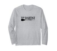 The Dartist Darts Artist Darts Player Bullseye 180 Art Darter Manga Larga