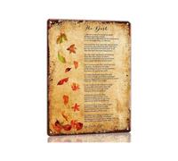 The Dash Poem Inspirational Quote Metal Tin Sign Memorial Wall-Art for Living Room Hallway Entryway Kitchen Thoughtful Life Verse Home Decor 8 X 12 inch