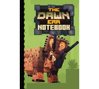 THE DAWN ERA Notebook, Official Mush Co product,: Triceratops Cover, 150 Pages, Lined Paper, Colorful Video Gamer Game, Blocky 3D
