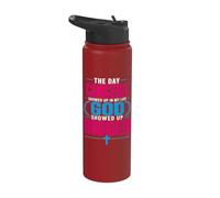 The Day Cancer Showed Up in My Life God Showed Up Bigger Stainless Steel Insulated Water Bottle