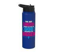 The Day Cancer Showed Up in My Life God Showed Up Bigger Stainless Steel Insulated Water Bottle
