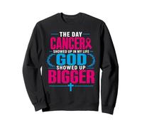 The Day Cancer Showed Up in My Life God Showed Up Bigger Sudadera