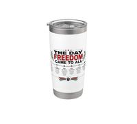 The Day Freedom Came To All Juneteenth History Vaso térmico de acero inoxidable de doble pared