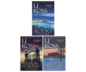 The DCI Ryan Mysteries By LJ Ross 3 Books Collection Set: Vol. (21-23) (Death Rocks, Poison Garden & Belsay)