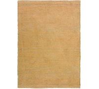 The Deco Factory Alfombra artesana de yute y chenilla de algodón ocre 160x230