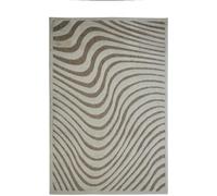 The Deco Factory Alfombra con relieve moderno beige 160x220