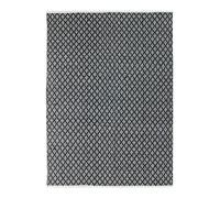 The Deco Factory Alfombra Crossover, 160 x 230 cm, Color Blanco/Negro
