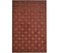 The Deco Factory Alfombra exterior e interior con motivo en relieve terracota 195x275
