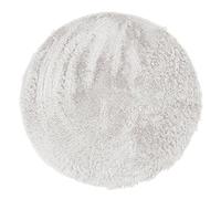 The Deco Factory Alfombra Redonda de Pelo Largo, Extra Suave, 160 cm de diámetro, Color Blanco