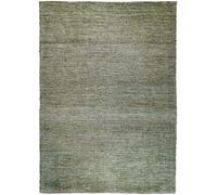 The Deco Factory Alfombra rústica artesanal verde de yute y chenilla de algodón 120x170