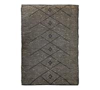 THE DECO FACTORY Chic Tribal - Alfombra de junco de mar, diseño tribal negro 120 x 170