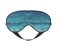 The Deep Blue Sea - Antifaz reversible de poliéster para dormir con correa ajustable para máxima comodidad y bloqueo de luz