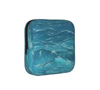 The Deep Blue Sea - Bolsa de almacenamiento a prueba de períodos, funda de viaje de higiene femenina para toallas sanitarias, bolsa mensural discreta para bolso de oficina