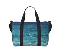 The Deep Blue Sea - Bolso de mano cruzado de viaje para mujer, bolso casual con cremallera, adecuado para el trabajo, viajes, fitness, viajes, color negro, talla única