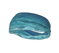 The Deep Blue Sea - Diadema deportiva de moda absorbente del sudor, elástica, transpirable, unisex, para correr, fitness, yoga y otros deportes