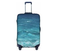 The Deep Blue Sea - Funda para equipaje lavable, resistente a los arañazos, para equipaje de 18 a 32 pulgadas, Blanco, S