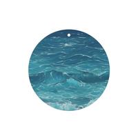 The Deep Blue Sea - Juego de 4 ambientadores de coche con aroma a lavanda de larga duración para el interior del vehículo, decoración de fragancia impresa de doble cara para armarios de coche y hogar