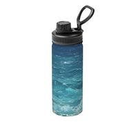 The Deep Blue Sea - Termo deportivo de acero inoxidable, apto para ciclismo, gimnasio, baloncesto, exterior