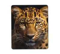 The deep-Eyed Leopard - Alfombrilla de mouse para computadora con costuras antidesgaste, textura impermeable con base de goma antideslizante, adecuada para portátiles, oficina y hogar, alfombrillas de