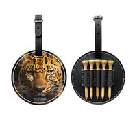 The deep-Eyed Leopard Black - Bolsa de almacenamiento multifuncional para camisetas de golf, material de poliuretano duradero