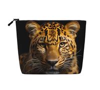The Deep Eyed Leopard - Neceser unisex para artículos de aseo y cosméticos para mujer, bolsa de almacenamiento para el cuidado personal
