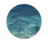 The Deep Ocean - Alfombrilla redonda para mouse, juego de trabajo de 8 pulgadas, base de goma antideslizante, ideal para oficina y juegos, alfombrilla de mouse de escritorio