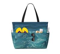 The Deep Ocean - Bolsa de viaje multifuncional para playa, con múltiples bolsillos, diseño de moda, adecuada para varios lugares al aire libre