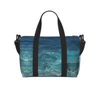 The Deep Ocean - Bolsas de lona para viajar, ligeras bolsas de viaje Oxford para artículos personales para mujeres, bolsas de gimnasio ideales para hombres, Black, Talla única
