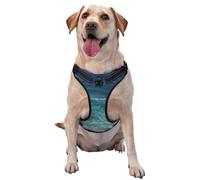 The Deep Ocean - Chaleco de tracción para mascotas con estampado pequeño para que las mascotas lo usen al pasear al perro o escalar montañas