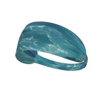 The Deep Ocean - Diadema deportiva elástica estampada adecuada para correr, fitness, tenis, yoga