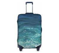The Deep Ocean - Funda para equipaje lavable y resistente a los arañazos para equipaje de 18 a 32 pulgadas, Blanco, XL