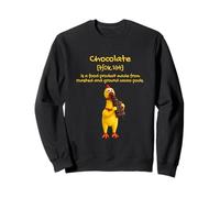 The Definition of Chocolat with Funny Yellow Rubber Chicken Sudadera