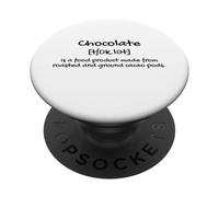 The Definition of Chocolate Illustration Graphic Designs PopSockets PopGrip Adhesivo