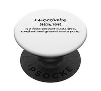 The Definition of Chocolate lIllustration Graphic Designs PopSockets PopGrip Adhesivo