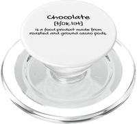 The Definition of Chocolate lIllustration Graphic Designs PopSockets PopGrip para MagSafe