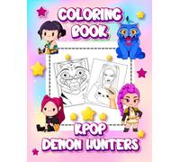The Dem'on Hunter's Coloring Book: JUMBO Drawing Pages Of Characters and KPops Hero's Iconic Scenes for Kids Teens Adults