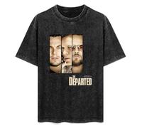 The Departed Di Caprio Damon Nicholson Crime Movie Mens T-Shirt Unisex Black Top tee XXL