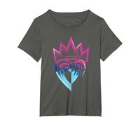 The Descendents Pink Crown Camiseta, Mujer tallas grandes, Asfalto, 1XL Grande