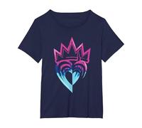 The Descendents Pink Crown Camiseta, Mujer tallas grandes, Azul Marino, 1XL Grande