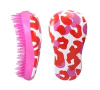The Detangler Classic - Cepillo desenredante para el cabello, diseño de leopardo, color rosa y rojo