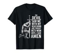 The Devil Saw Me Thought He'd Won Christian Religious Saying Camiseta