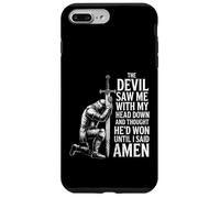 The Devil Saw Me Thought He'd Won Christian Religious Saying Carcasa para iPhone 7 Plus/8 Plus