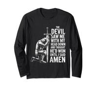 The Devil Saw Me Thought He'd Won Christian Religious Saying Manga Larga
