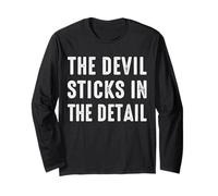 The Devil Sticks In The Detail Divertido Denglisch Denglish Manga Larga