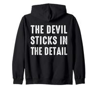 The Devil Sticks In The Detail Divertido Denglisch Denglish Sudadera con Capucha