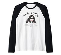 The Devil Wears Prada 2 New York Skyline Minimalistic Andy Camiseta Manga Raglan